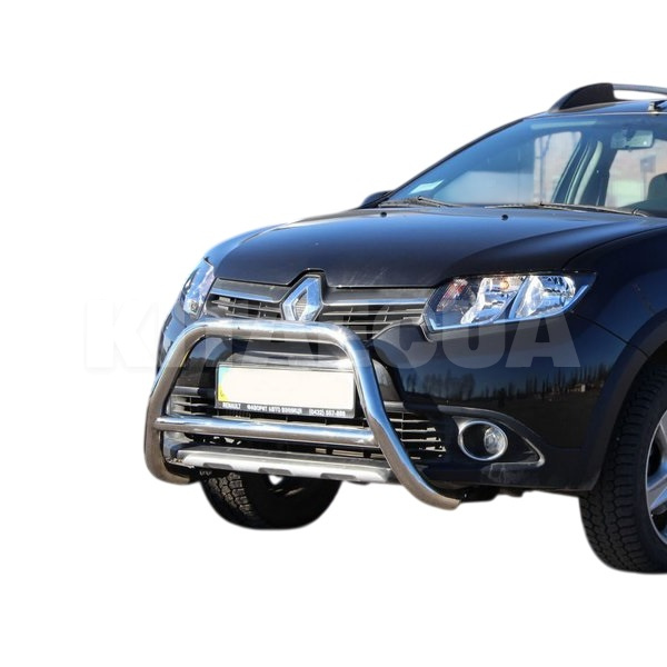 Кенгурятник WT006 Renault Dokker 2013-2022 нержавеющая сталь CAN (dd22373) - 4