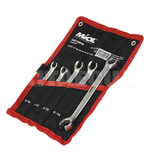 Набір ключів розрізних 5 предметів 8-17 мм MIOL (51-770)