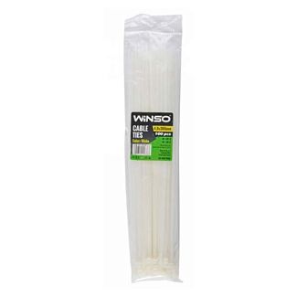 Стяжки белые пластиковые 380 х 4.8 мм 100 шт. Winso