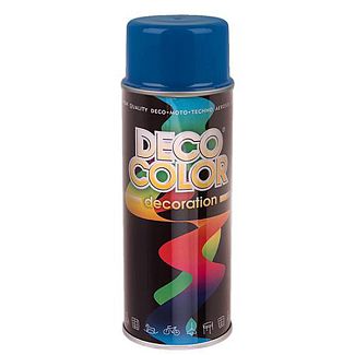 Краска глянцевая 400мл темно-синяя DecoColor