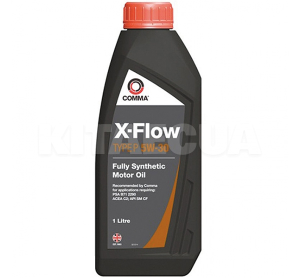 Масло моторне синтетичне 1л 5W-30 X-FLOW P COMMA (C65E4A)