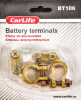 Клеммы аккумулятора цинк латунное покрытие (ком-кт 2 шт) CARLIFE (BT106)