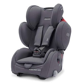 Автокресло детское Young Sport Hero 9-36 кг серое RECARO