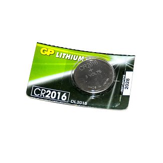Батарейка дисковая CR2016 3.0В литиевая Lithium Button Cell GP