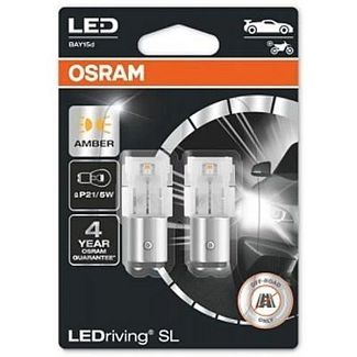 LED лампа для авто LEDriving SL BAY15d 2W amber (комплект) Osram