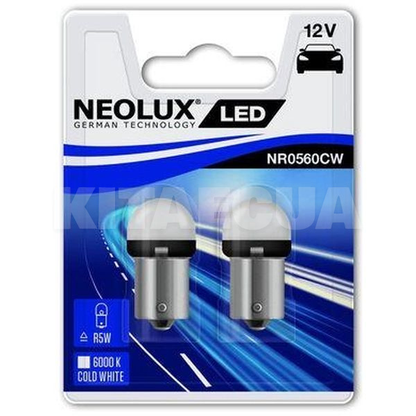 LED лампа для авто P21W 1.2W 6000К (комплект) NEOLUX (NP2160CW)