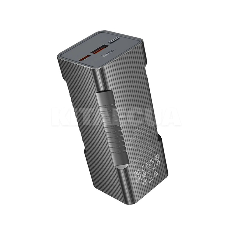 Повербанк Flashlight Q15 10000 mAh 22.5W чорний HOCO (6942007601542) - 3