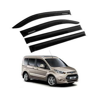 Дефлекторы окон (ветровики) на Ford Tourneo Connect 5D (2013-н.в) 4 шт. AV-TUNING