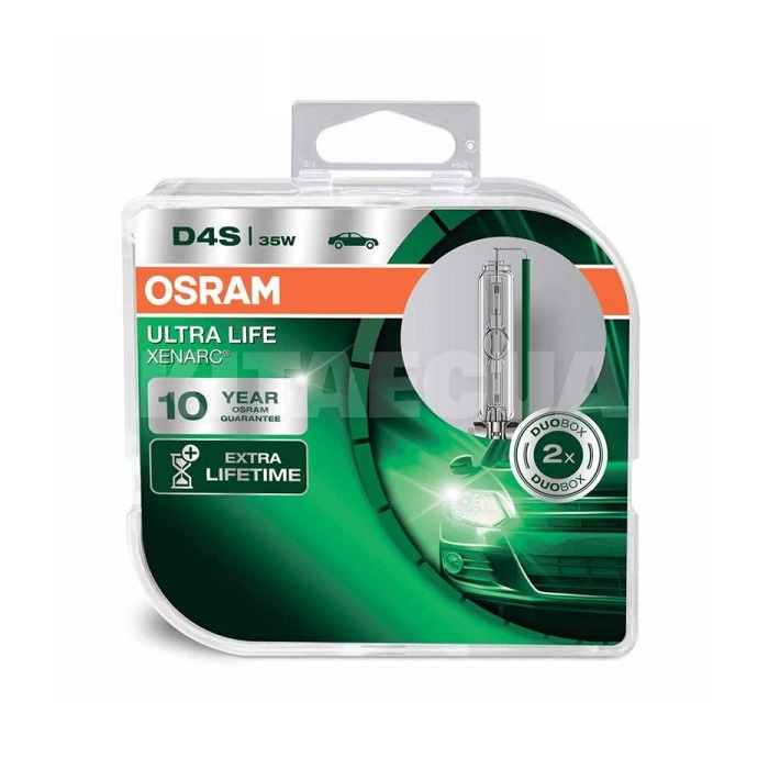 Ксеноновая лампа D4S 35W 85V (P32d-5) 2шт. UltraLife Osram (66440ULT-HCB-DUO)