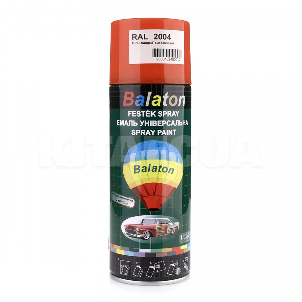 Фарба універсальна глянцева 400мл помаранчева BALATON (RAL2004)