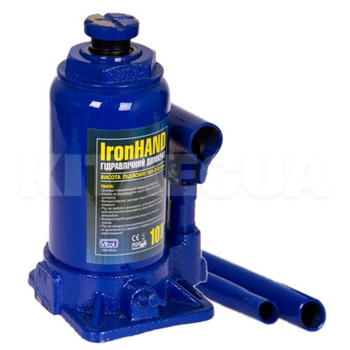 Домкрат гідравлічний пляшковий до 10т (185-350мм) VITOL (ДБ-10002H)