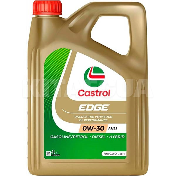 Масло моторное синтетическое 4л 0W-30 A5/B5 EDGE Titanium CASTROL (RU-EDGEA5-4X4T)