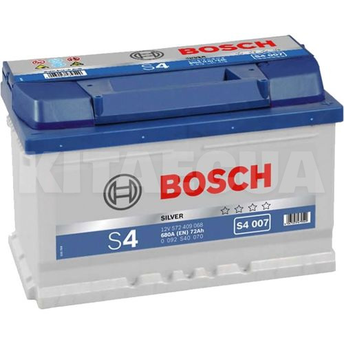 Аккумулятор автомобильный 72Ач 680А "+" справа BOSCH (0092S40070)