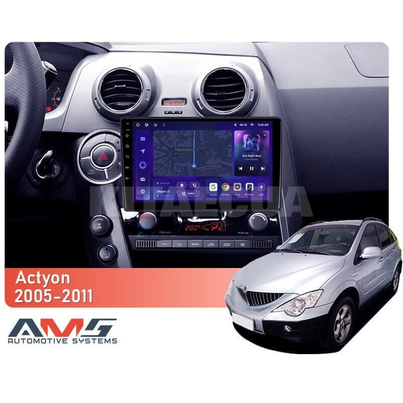 Штатная магнитола MOSS M3 4+32 ГБ 9" SsangYong Actyon C100 2005-2011 AMS (50654) - 2