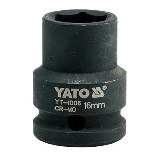 Головка торцевая ударна 6-гранная 16мм 1/2" 39мм YATO