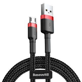 Кабель USB - microUSB 1.5A Cafule 2м красный/черный BASEUS