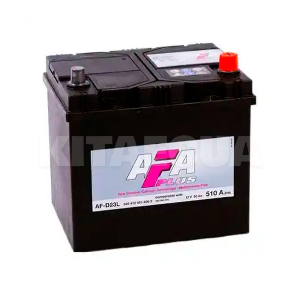 Аккумулятор автомобильный 60Ач 510А "+" справа AFA (560412051)