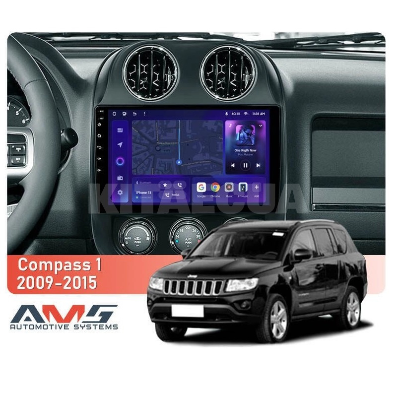 Штатна магнітола MOSS M3 4+32 ГБ 10" Jeep Compass 1 MK 2009-2015 AMS (50824) - 2