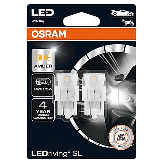 LED лампа для авто LEDriving SL W3x16q 1.3W 6000K (комплект) Osram