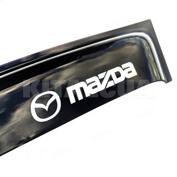 Дефлекторы окон (ветровики) на Mazda 3 I (2003-2009) седан 4 шт. AV-TUNING (VM20203) - 2