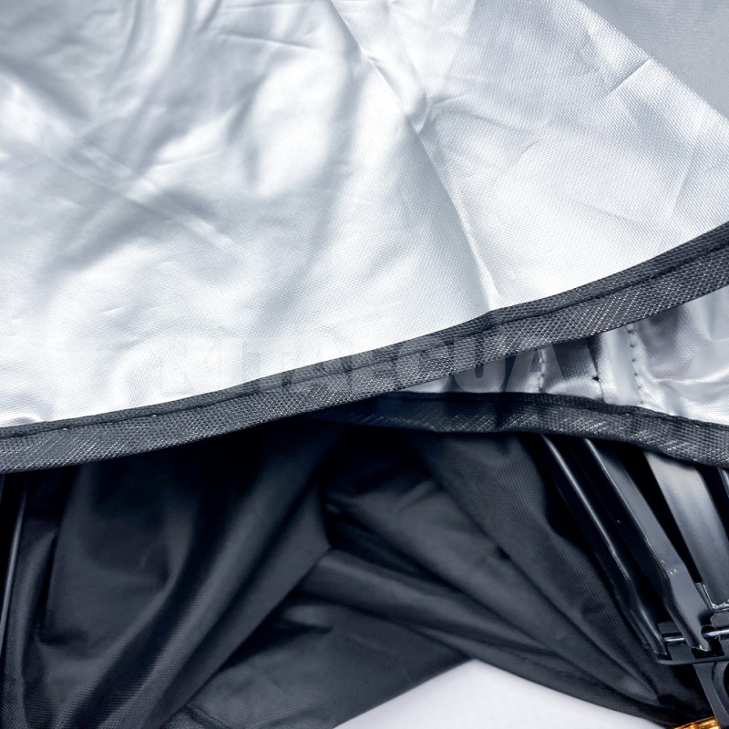 Зонт автомобильный солнцезащитный 140*80см в кожаном чехле (00000070147) - 4