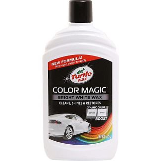 Цветной полироль с воском белый 500мл Color Magic New Formula Turtle Wax