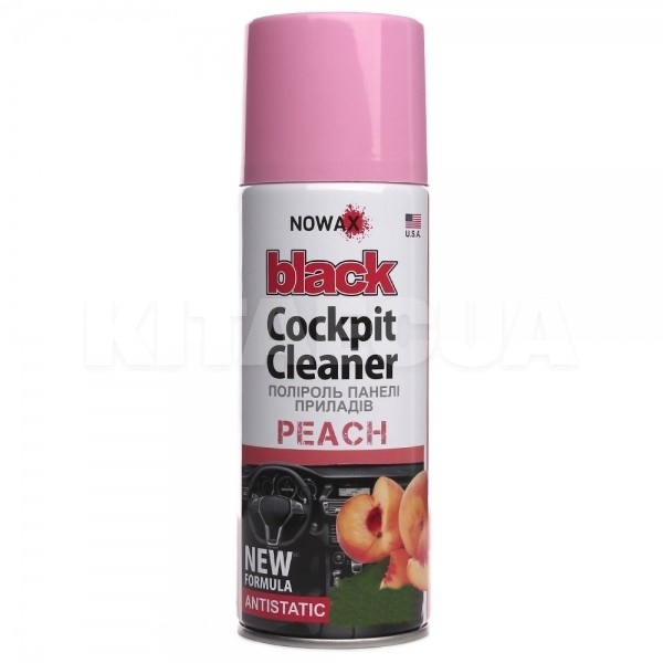 Поліроль для пластику "персик" 450мол Black Cockpit Cleaner Peach NOWAX (NX00456)
