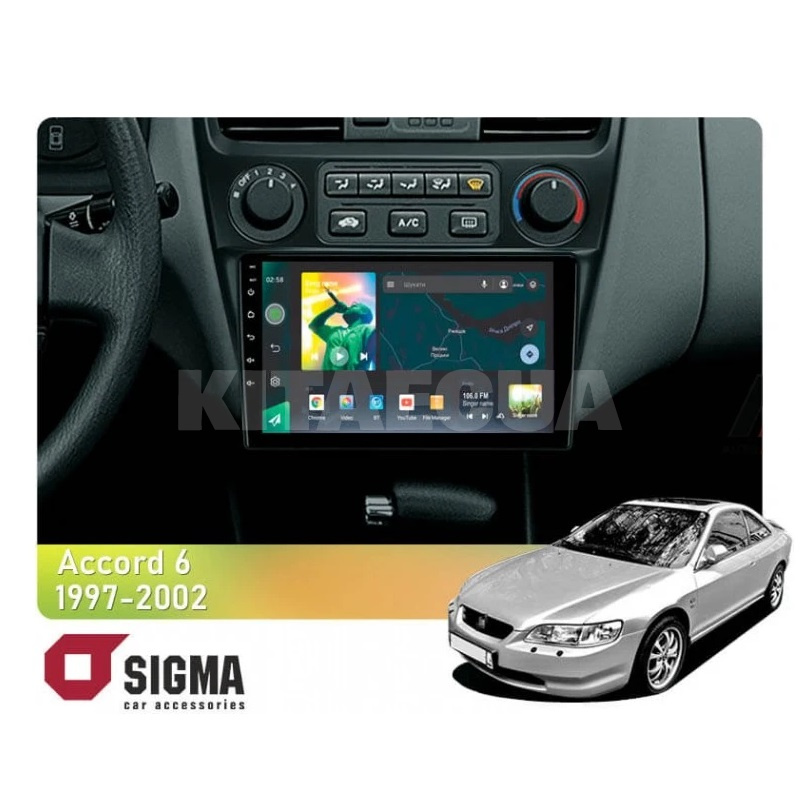 Штатная магнитола X9464 4+64 ГБ 9" Honda Accord 6 1997-2002 SIGMA4car (37892)