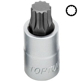 Головка торцевая с SPLINE насадкой M6 1/2" 55 мм TOPTUL