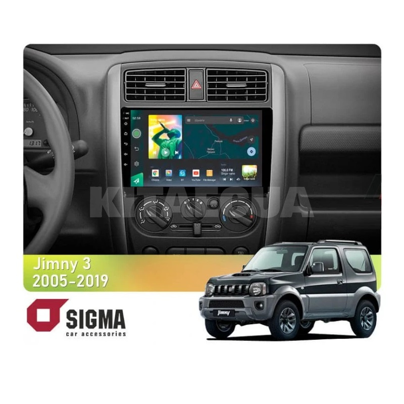 Штатна магнітола X9232 2+32 Gb 9" Suzuki Jimny 3 2005-2019 SIGMA4car (33779)