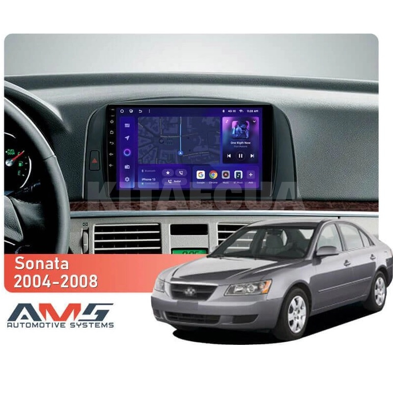 Штатна магнітола MOSS M3 4+32 ГБ 9" Hyundai Sonata NF 2004-2008 AMS (50015) - 3