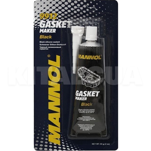 Герметик автомобильный формирователь прокладок 85г Gasket Maker черный Mannol (9912) - 2