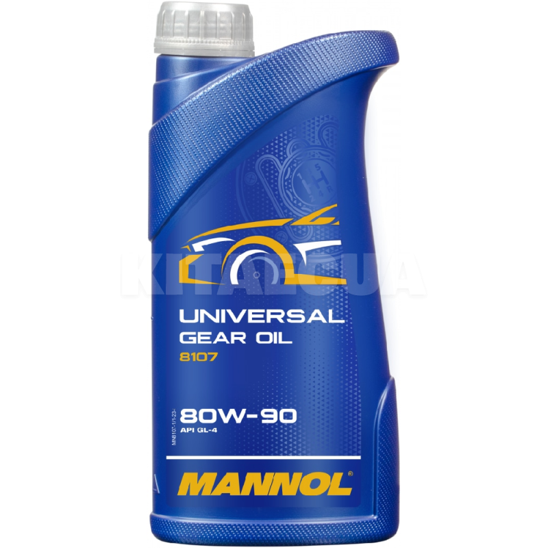 Масло трансмиссионное миниральное 1л 80W-90 Universal Getriebeoel Mannol (MN8107-1) - 2