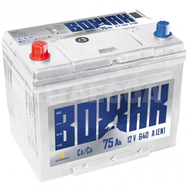 Аккумулятор автомобильный 75Ач 640А "+" справа ВОЖАК (575 74 04)