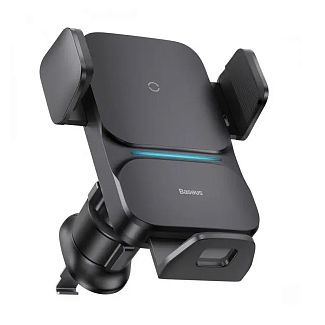Тримач автомобільний з бездротовою зарядкою з затискачем 60-85 мм 15W BASEUS