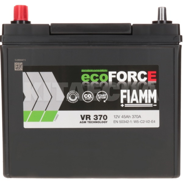Автомобільний акумулятор Ecoforce 45Ач 370А "+" ліворуч FIAMM (7906400)