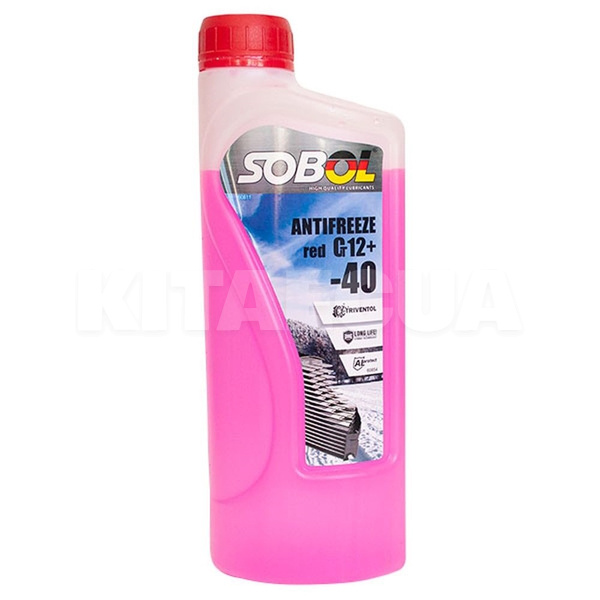 Антифриз красный 1л g12+ -38 °с SOBOL (9577)
