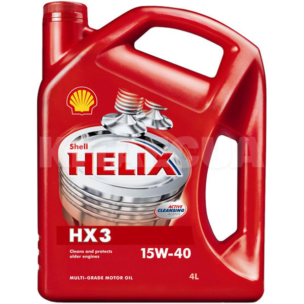 Масло моторне мінеральне 4л 15W-40 Helix HX3 SHELL (124825)
