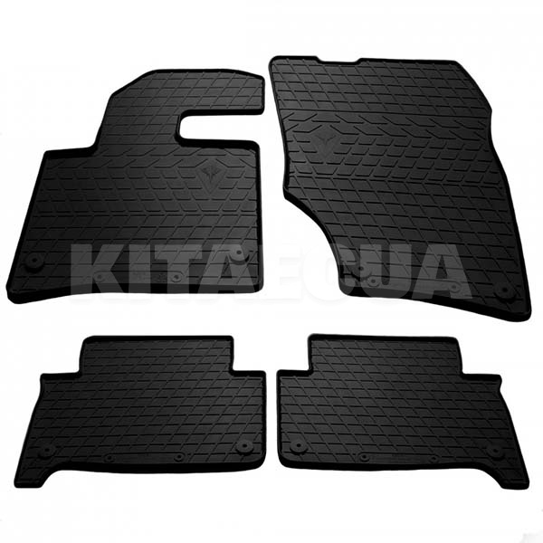Гумові килимки в салон AUDI Q7 (4L) (2005–2015) AV2 кліпси Stingray (1030284)