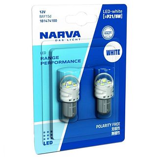 LED лампа для авто Range Performance BAY15d 2.4W 6000K (комплект) NARVA