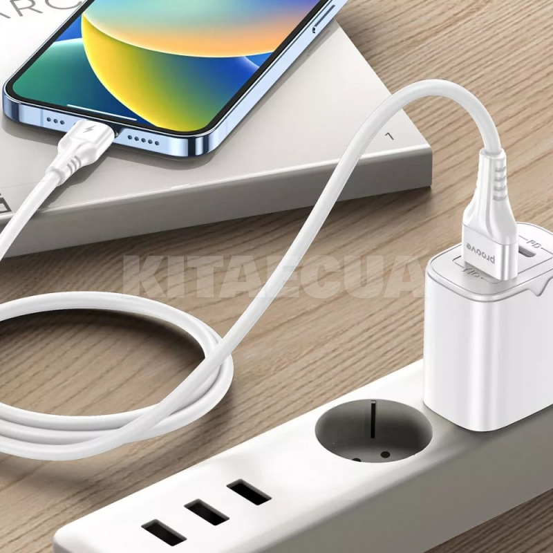 Кабель USB Type-C 2.4A 1м Double Way Silicone белый PROOVE (505080003) - 2