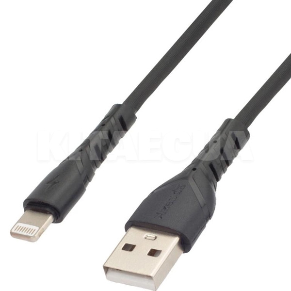 Кабель USB - Lightning 3А PD-B47i 1м черный Proda (PD-B47i-BK) - 2