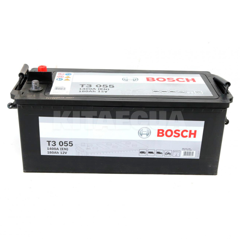 Аккумулятор автомобильный T3 055 180Ач 1400А "+" слева BOSCH (0 092 T30 550)
