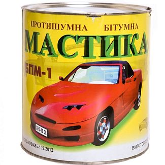 Битумная мастика 3кг противошумная БПМ-1 