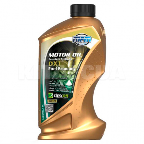 Масло моторное синтетическое 1л 5W-20 DX1 Fuel Economy MPM (MPM_05001DX1-FE)