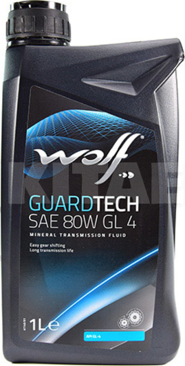 Масло трансмиссионное 1л SAE 80W GL 4 Guardtech WOLF (8303104)