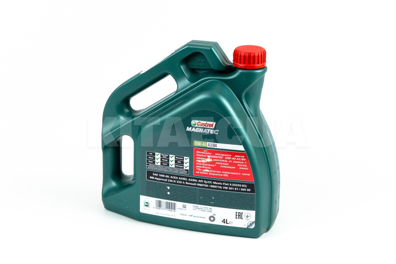 Масло моторное полусинтетическое 4л 10W-40 Magnatec A/B CASTROL (15F098) - 4