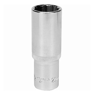 Головка торцевая 12-гранная удлиненная 20 мм 1/2" 77 мм YATO