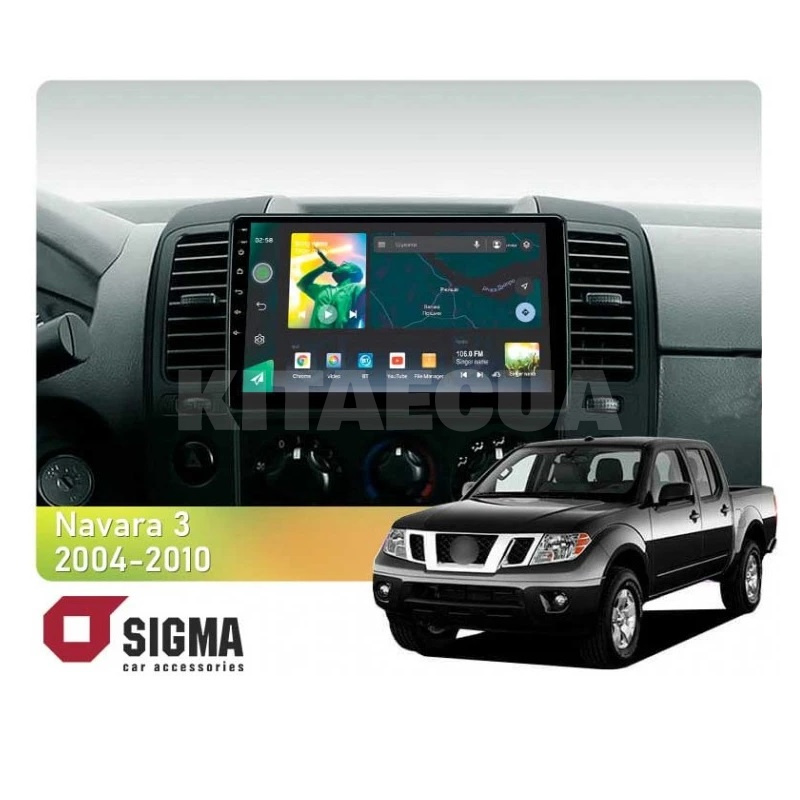 Штатна магнітола X9232 2+32 Gb 9" Nissan Navara 3 D40 2004-2010 (F2) SIGMA4car (33673)