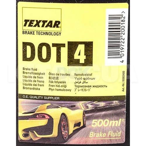 Тормозная жидкость 0.5л DOT4 TEXTAR (95002400) - 2